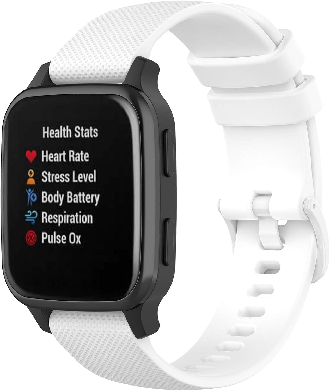 Chofit Silicone Bands Compatible with Garmin Venu Sq Music Strap, Soft