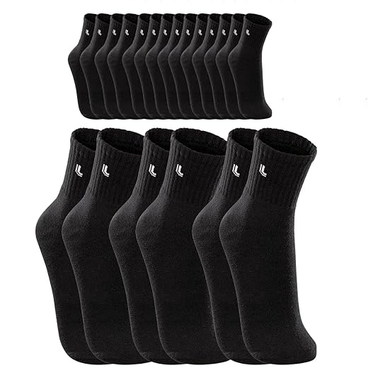 Kit 10 pares Meia Cano Médio, Básica, Lupo, adulto-unissex, Preto, 41 a 44, G