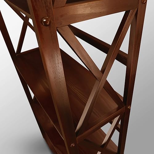 Miniatura 7 de Casual Home Montego - Estantería de 5 estantes, nogal (nueva)