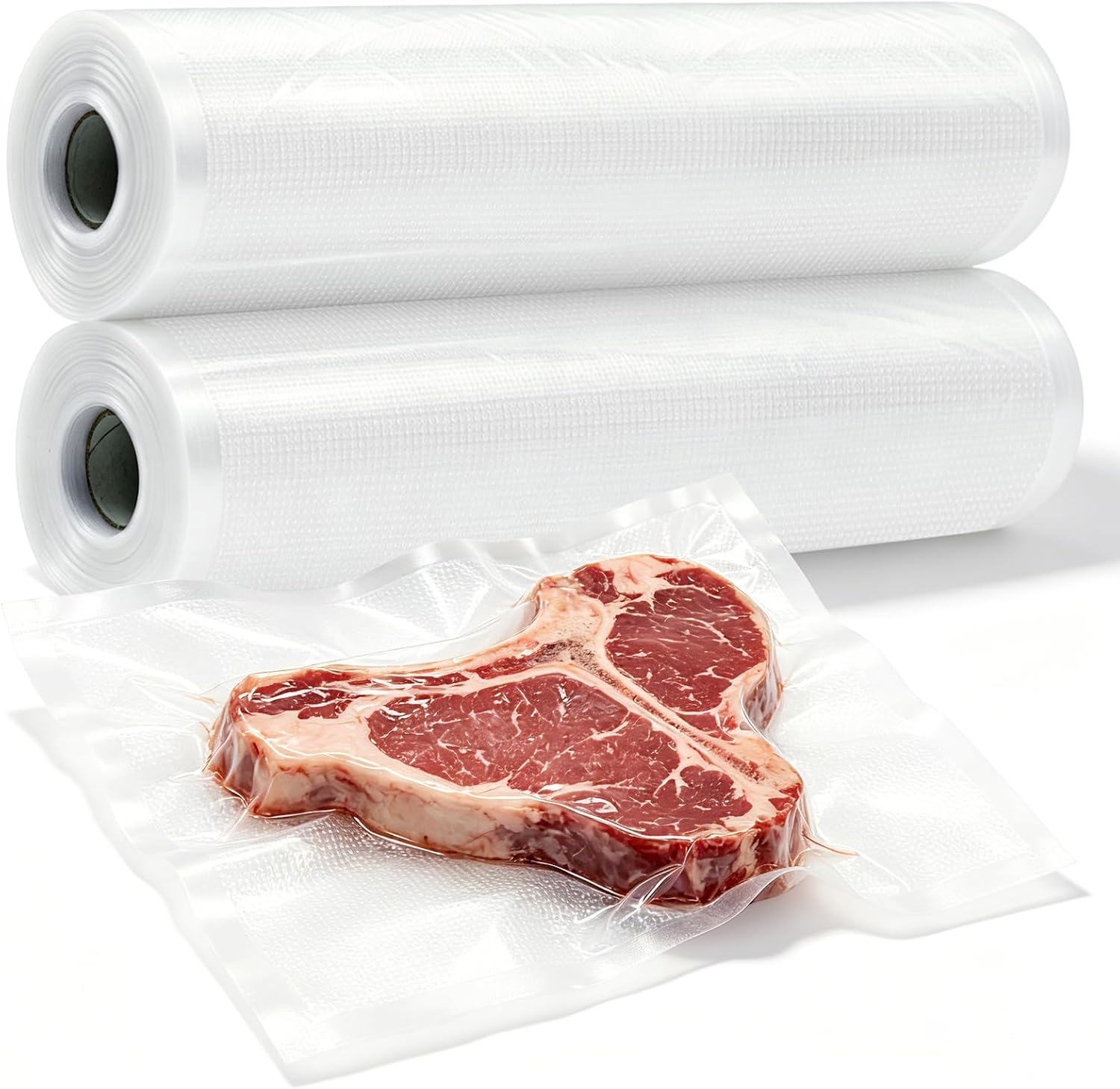 2 Rolls 11" x 50' Vacuum Sealer Bags for Food Storage