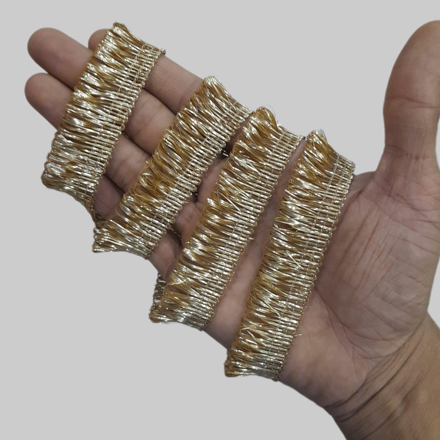 Exquisite Antique Gold Kiran Gota Trim Lace – 9 Meter Decorative Ribbon for Festival Bridal Dupatta, Lehenga, Saree, and Anarkali Indian Sari Borders – Perfect for Weddings and Celebrations (B0CQ8GHCQ4) Amazon Price History, Amazon Price Tracker