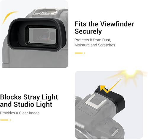 Miniatura 5 de EOS R10 Eyecup Eyepiece,Soft Silicon Extended Camera Eye Cup Viewfinder especialmente diseñado para cámara sin espejo Canon EOS R10