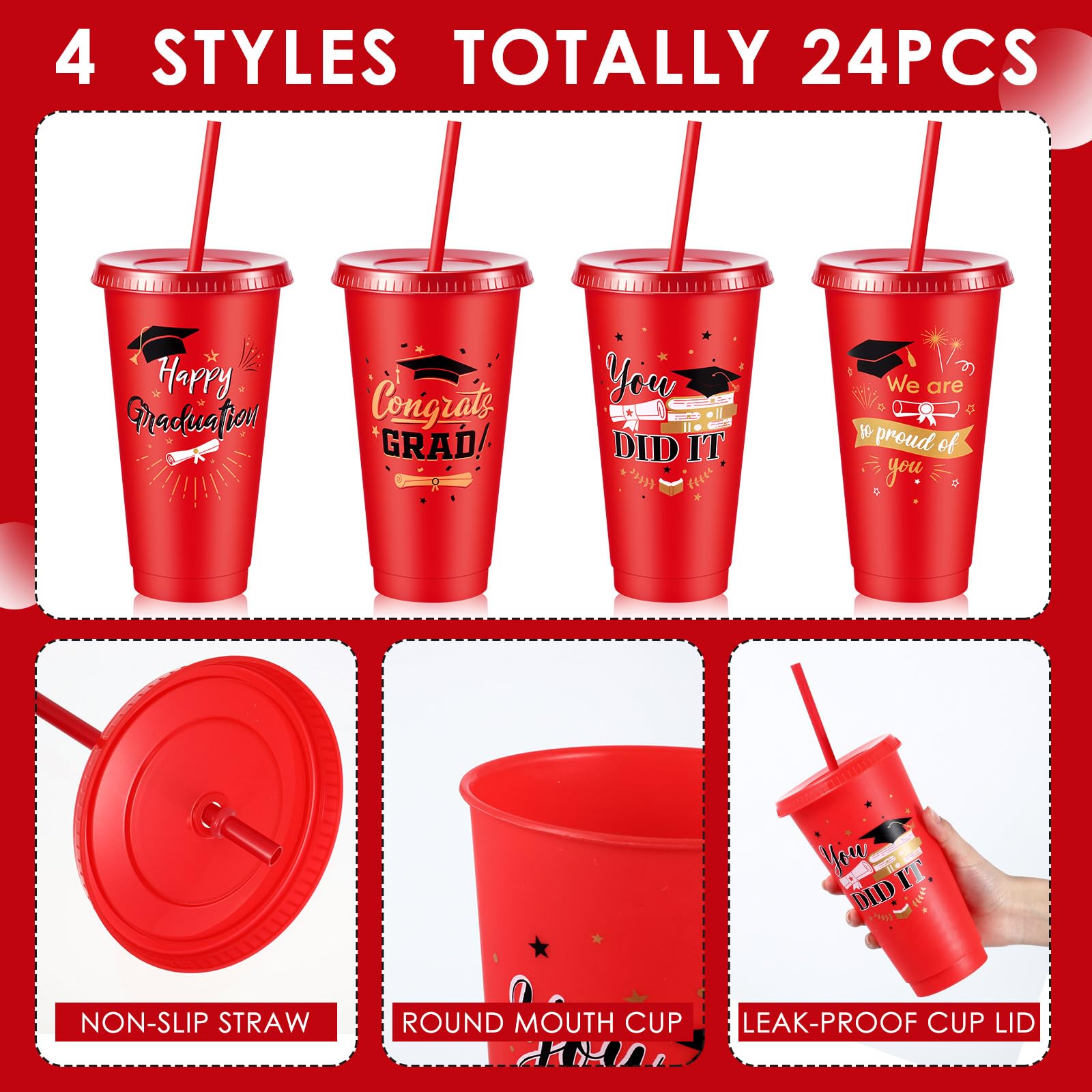 Grad Cups Graduation Party Cups - Graduation Cups, Grad Party, 2025 ...