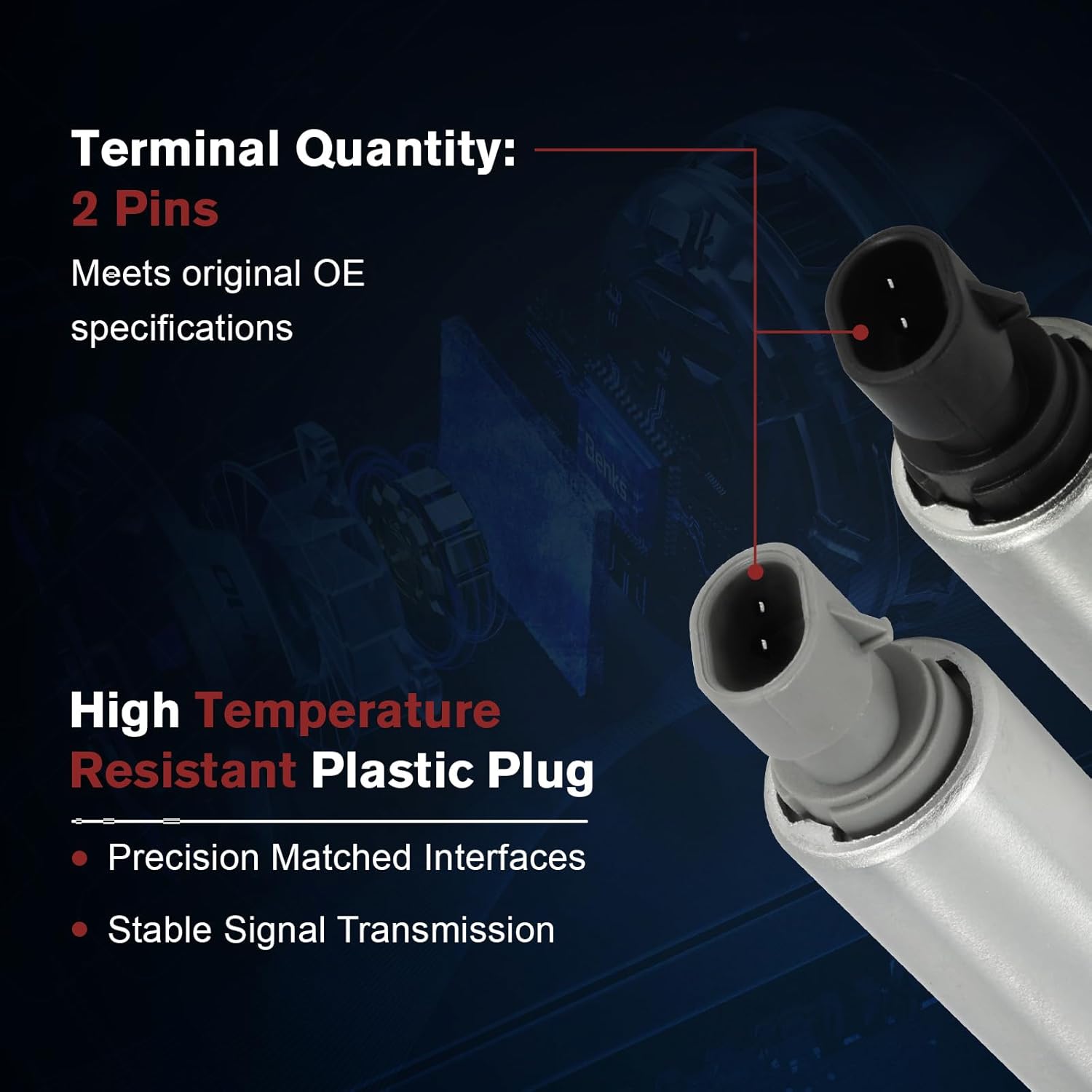 917215 917216 Engine Variable Valve Timing VVT Solenoid Oil Control Valve Solenoid Compatible with Chevy Equinox Cobalt Impala Malibu GMC Terrain Buick RegalG5 G6 Aura 2006-2017 4PCS