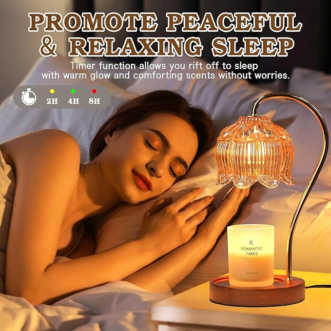 Lámpara Calentadora de Velas Funistree 2 Pack, con Temporizador, Regalo miniatura 5