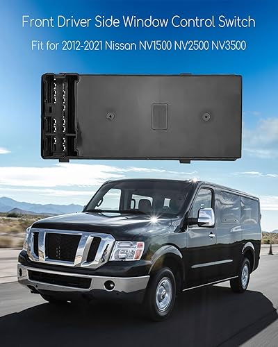 Miniatura 5 de Interruptor maestro de ventana eléctrica para Nissan NV1500 NV2500 NV3500 2013-2021, interruptor de control de ventana lateral del conductor