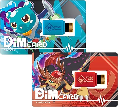 BANDAI NAMCO Entertainment Bandai Vital Pulsera Digital Monster Dim Card Set V3 Espimon & Ryudamon