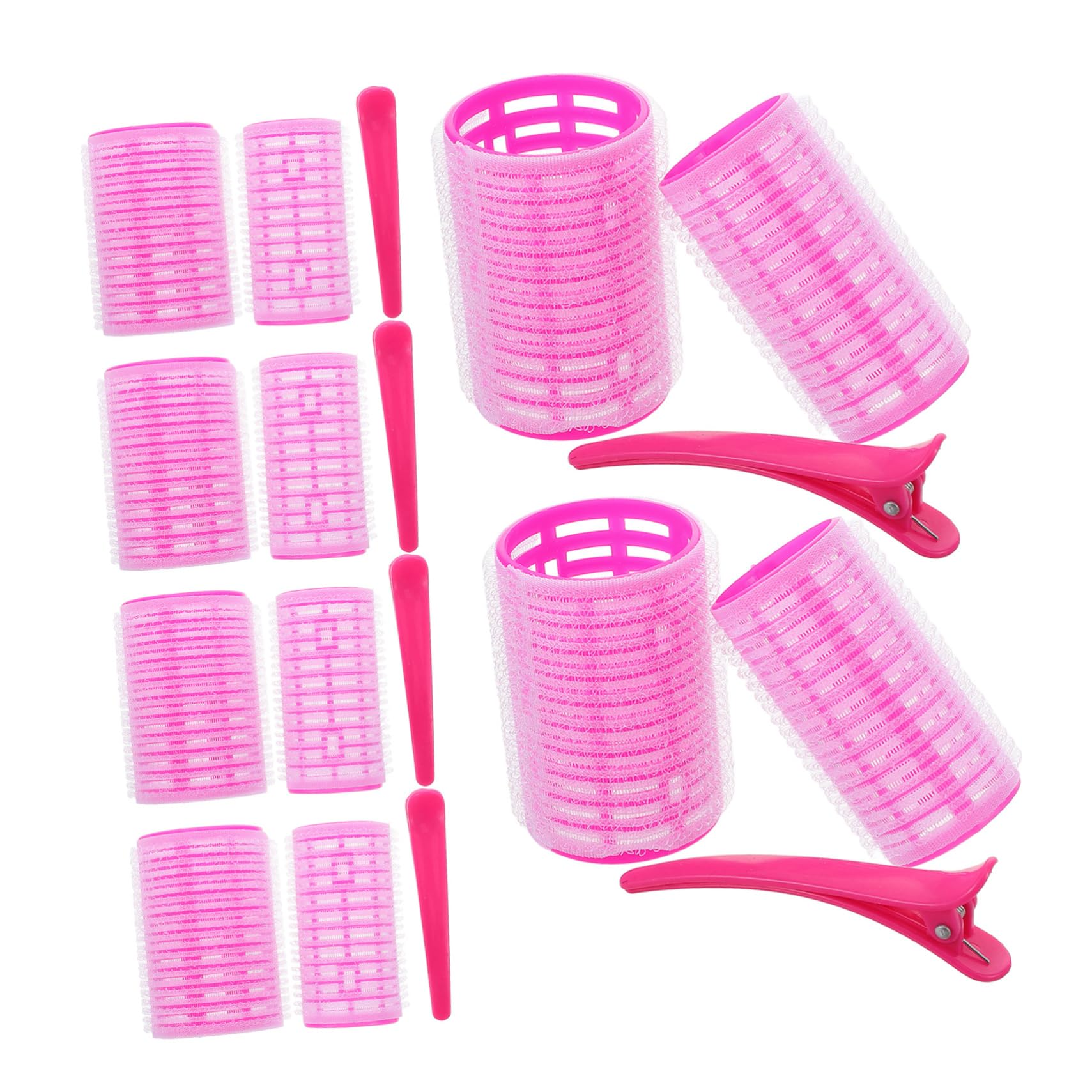 FOMIYES 18-piece Hair Curler Set Large Rollers for Long Hair Rollers Root Clips for Women Fashion