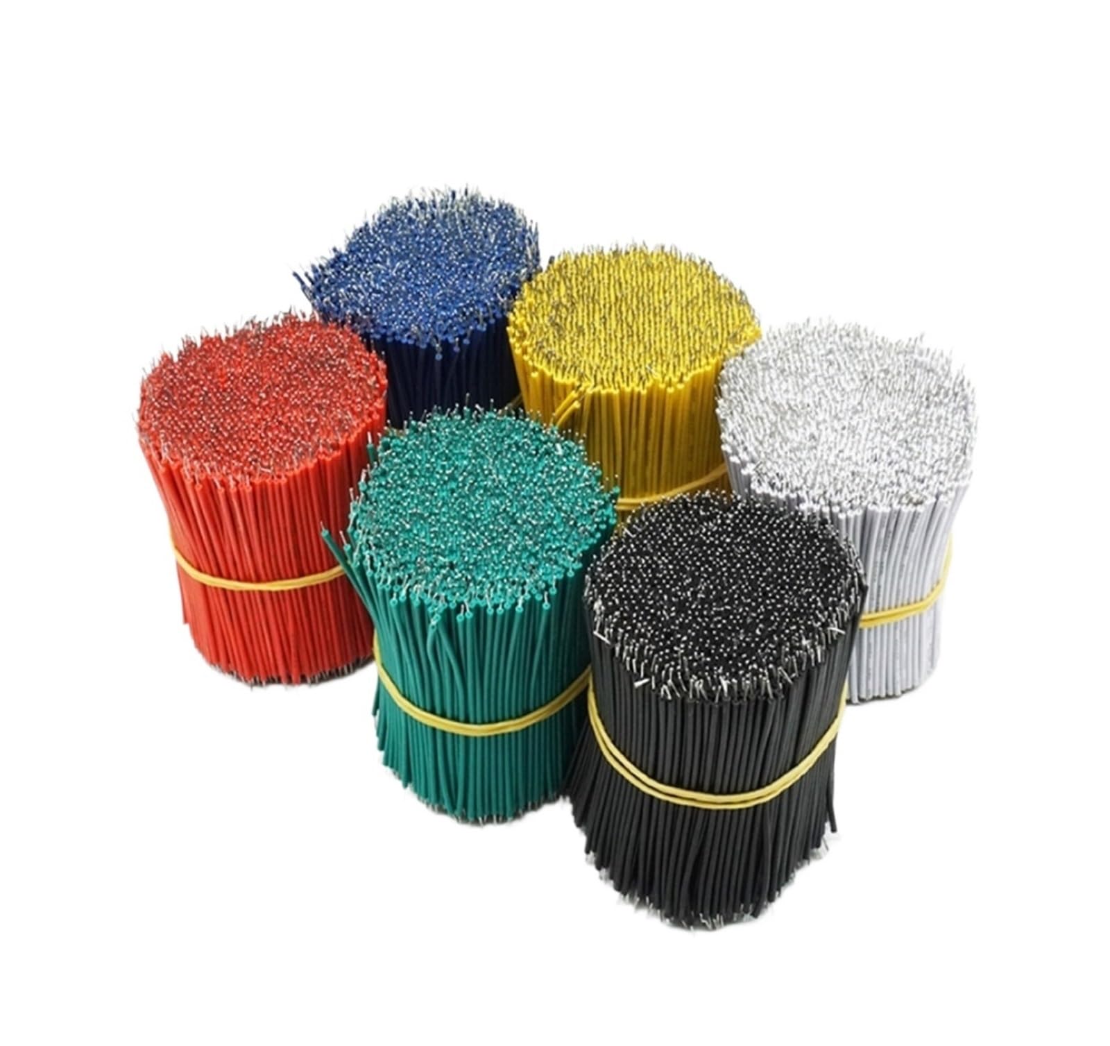 cables de puente, Paquete de 100 cables de puente for PCB de cobre estañado 26 AWG, multicolor cm(Noir,15cm)