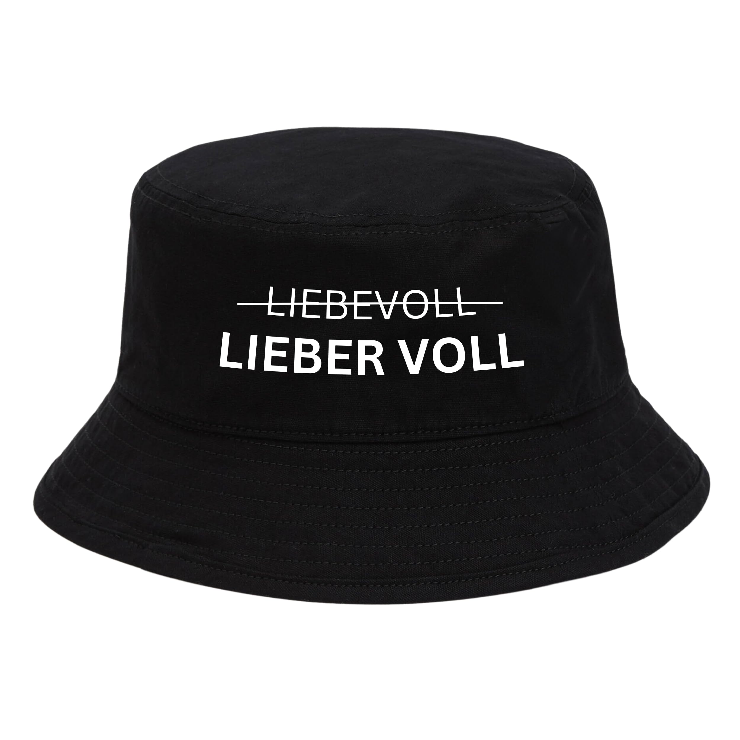 Baseball Cap "LIEBEVOLL LIEBER VOLL" - Verstellbare Festival Mütze