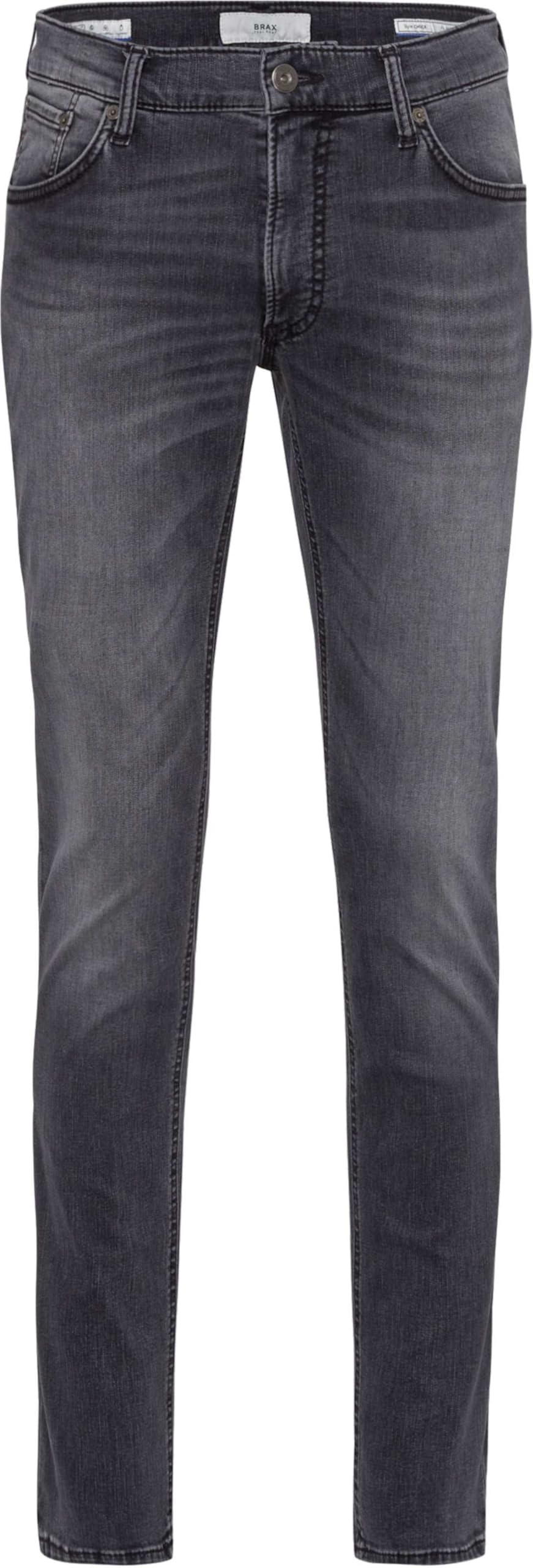 BRAX Heren Style Chuck Five-Pocket Jeans Zeer Elastische Hi-Flex-Denim Modern Fit Jeans, Stone Grey Used, 36W / 34L