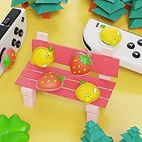 Vista 3 de PlayVital Tapas de palanca de mando para Nintendo Switch, tapas de palanca de pulgar para Switch Lite, cubierta analógica para Switch OLED Joycon