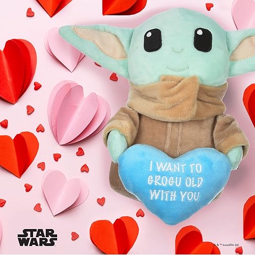 Miniatura 4 de Star Wars - Juguete para perro de Baby Yoda de felpa con chirriador  9 pulgadas, The Child, Grogu con corazón, juguete para mascotas  Juguete de