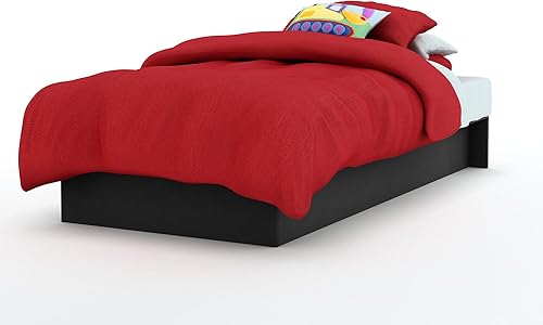 Miniatura 3 de Canapé para cama doble, colección Step One de South Shore, Madera Manufacturada, Negro Negro puro,Cereza intenso,https://www.amazon.com/dp/undefined
