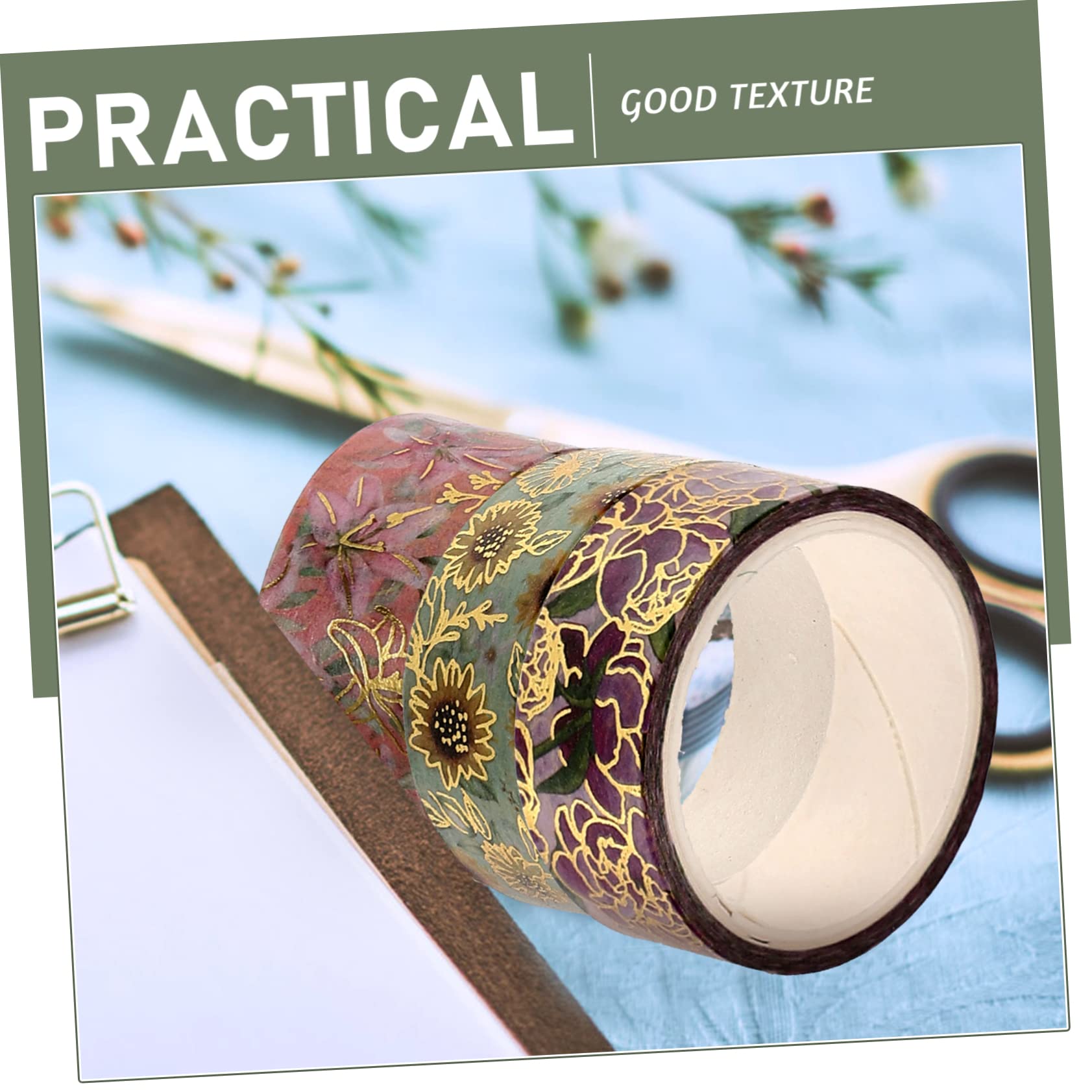NUOBESTY 54rollen Washi Tape Dekoratives Goldprägung Washi Tape Für Scrapbooking Projekte Handgefertigte Dekorationen Für Notizen Und Kreative Bastelarbeiten