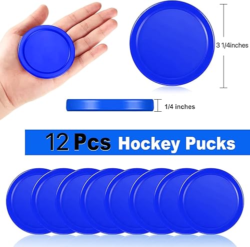 Miniatura 2 de Coopay 3 14 Inches Air Hockey Pucks 12 Pack Full Size Heavy Replacement Pucks for Game Tables Equipment Accessories
