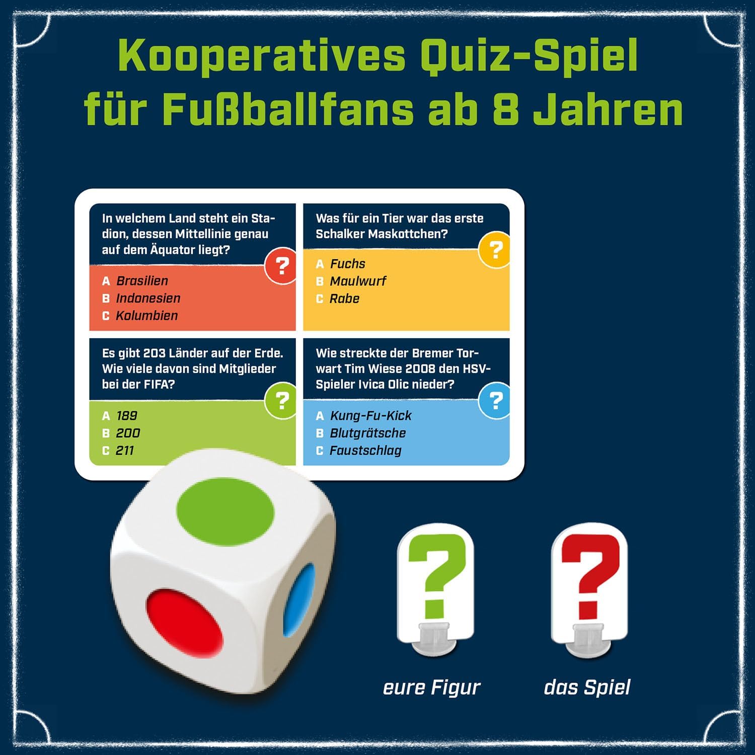 Kosmos 684327 Kicker Kids Football Quiz, Football Board Game for 2-4 Players with Football Professionals from Kicker Kids Magazine, Ideal as a Football Gift for Children and Fans from 8 Years