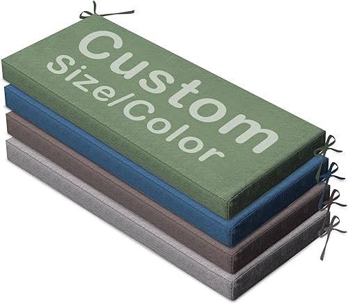 Cojines de banco personalizados para interiores, cojines de asiento de ventana de color de tamaño personalizado, cojines de banco de ventana con