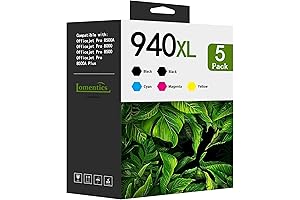 5-Pack 940XL OfficeJet Pro Printer Ink Cartridges
