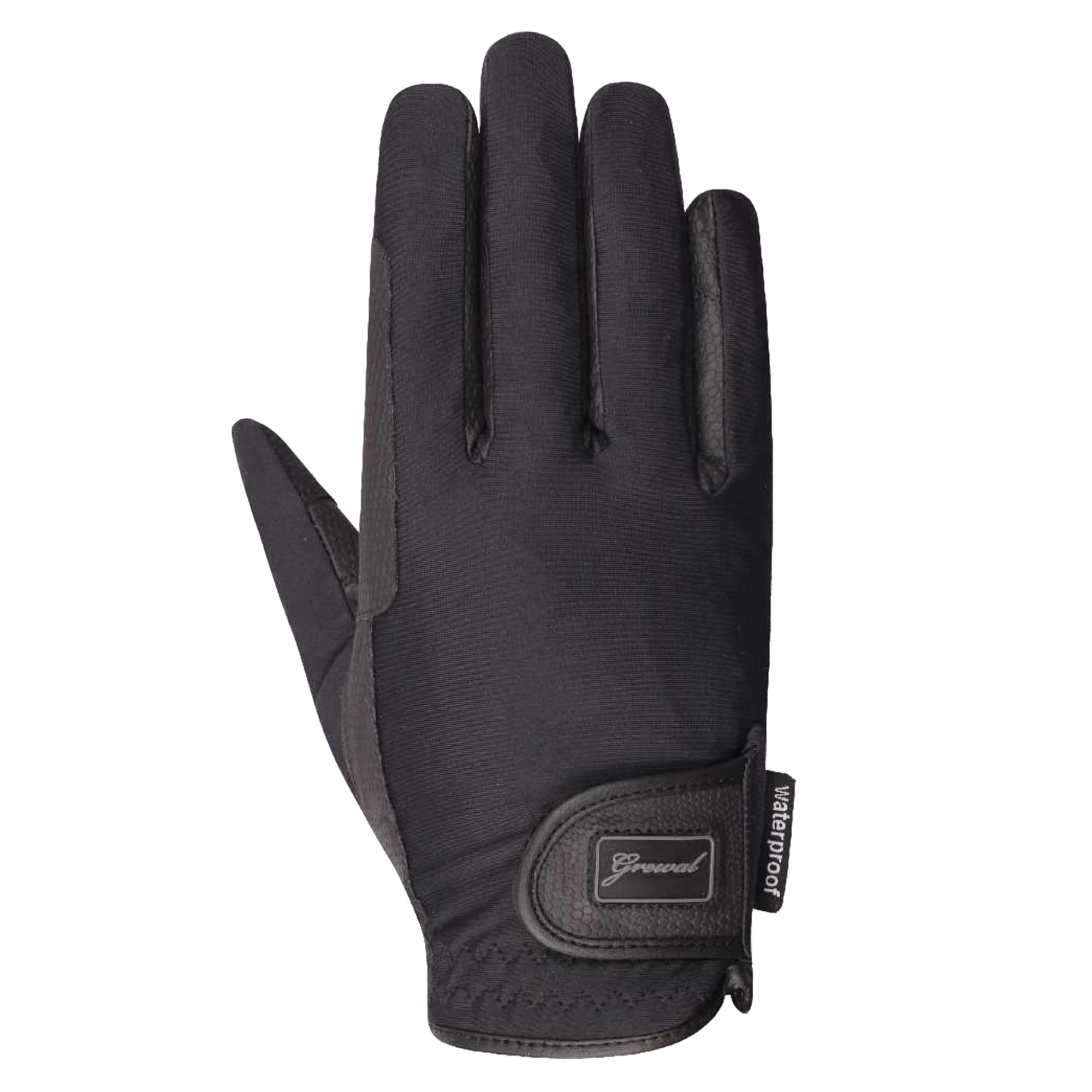 Lady Jane, Synthetic Leather, Waterproof, Equestrian Horse Riding Gloves, Black sz (X-Large 9)