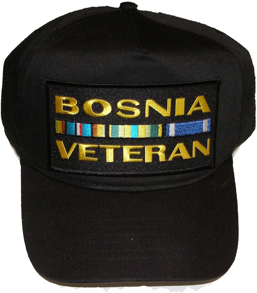 Bosnia Veteran W/Ribbons Black Hat 