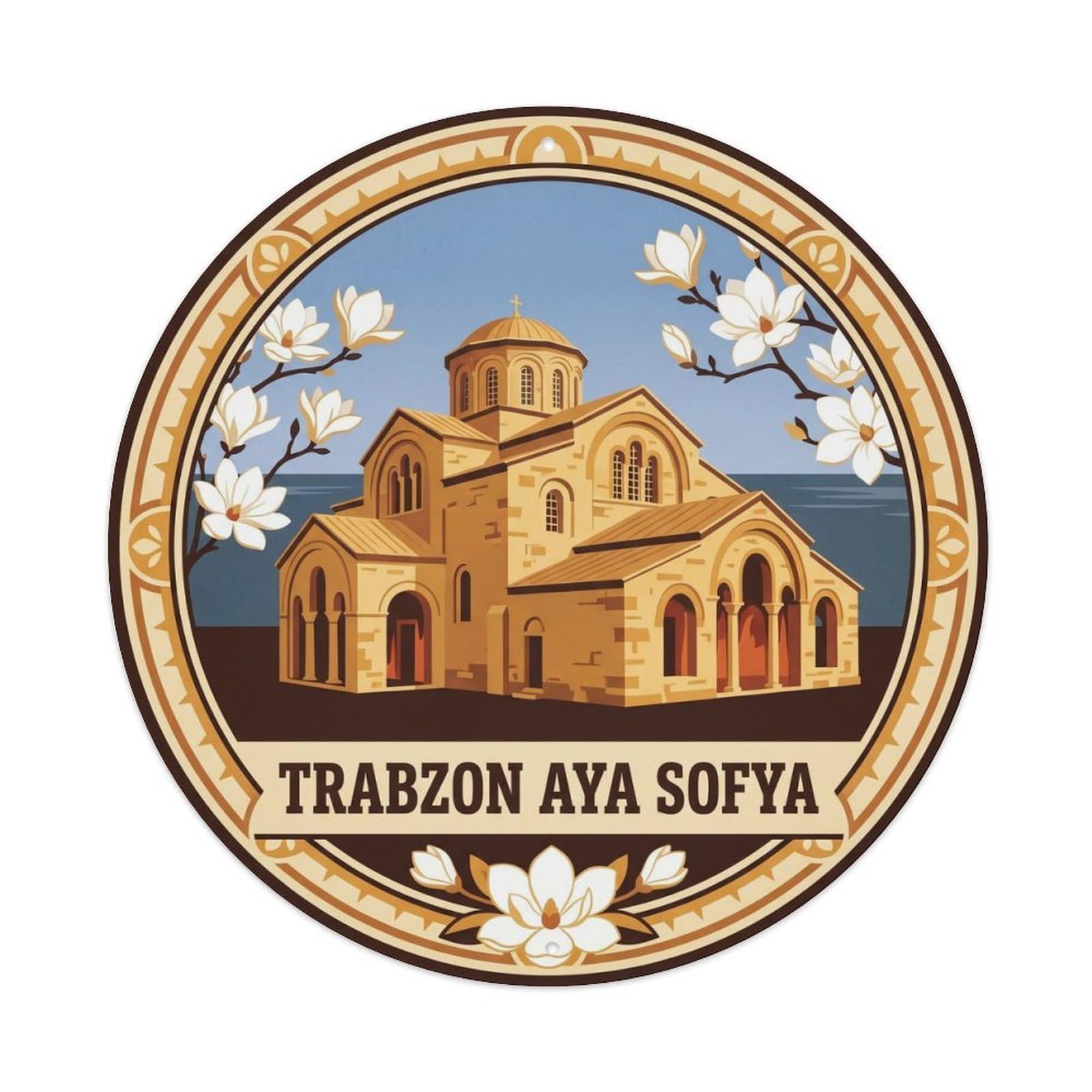 Trabzon Hagia Sophia Byzantine Heritage Turkey Metal Tin Sign