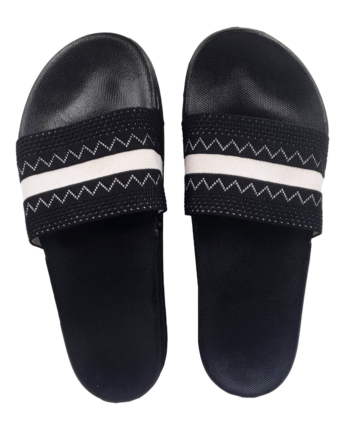 pampy angel Fly Knitt ZigZag Men's Flip Flops Slides Back Open Household Comfortable Slippers-picture-41