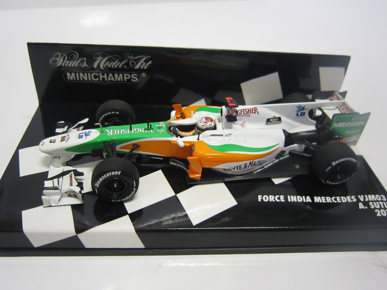 Minichamps 410100014 Modellino Auto Force India F1 Mercedes Vjm03 A. Sutil 2010 Formula 1 Scala 1/43