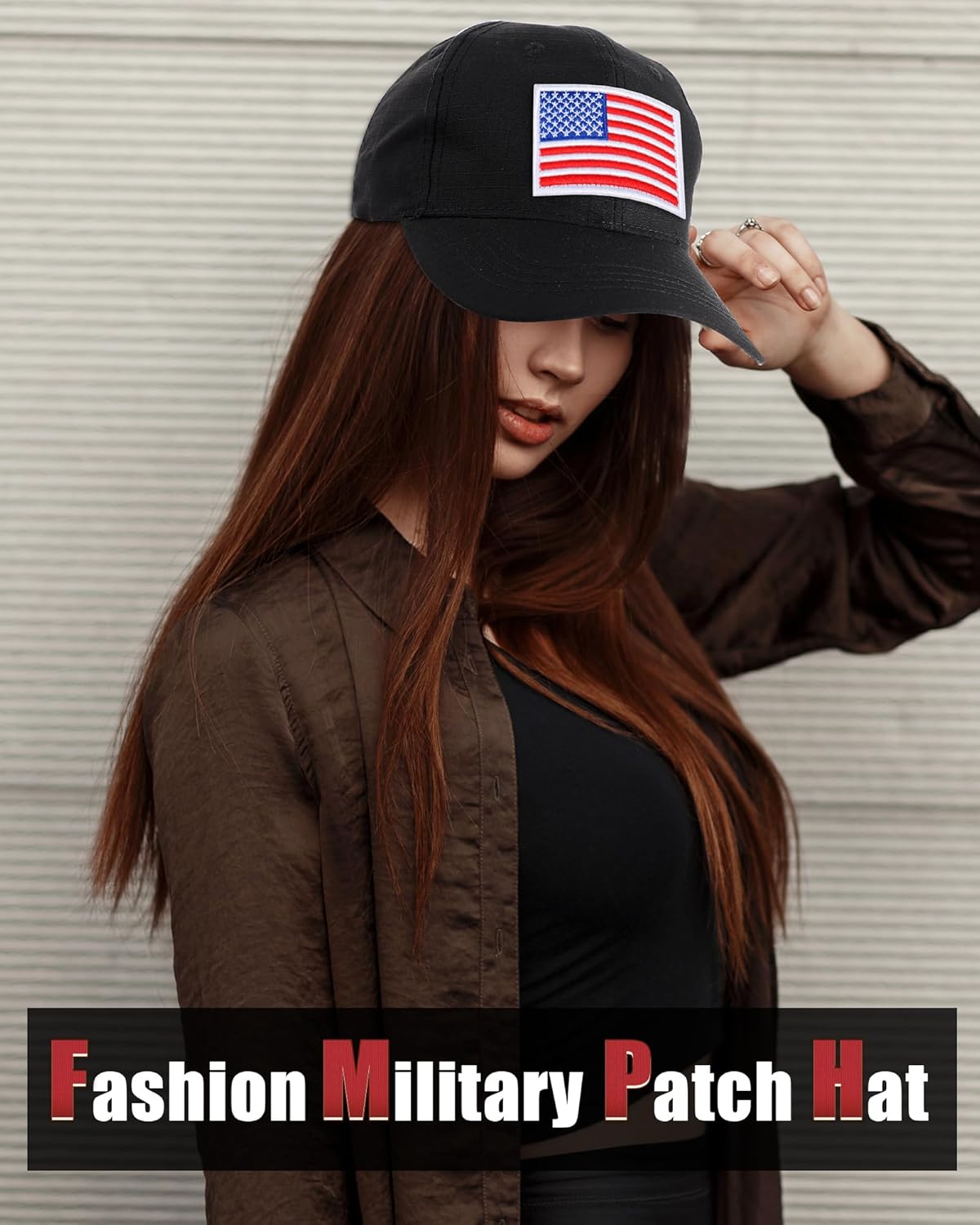 6 Pack Tactical Hat for Men Camouflage Military Hat Tactical Operator Caps with 6 American Flag American Patches 6 USA Patches for Men - Image 5