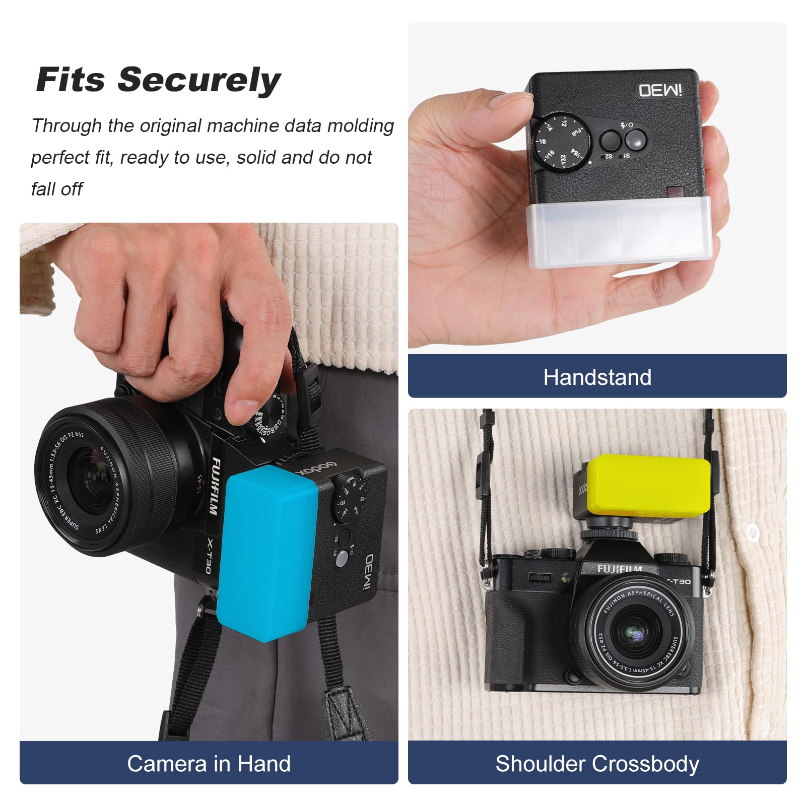 3Pack Flash Diffusers for Godox im30 Flash Only Compatible with Godox im30 (3-Colorful)