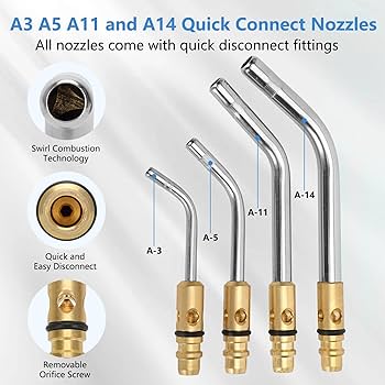 Professional Air Acetylene Torch Kit Fuel Gas kit 11 pieces Turbo