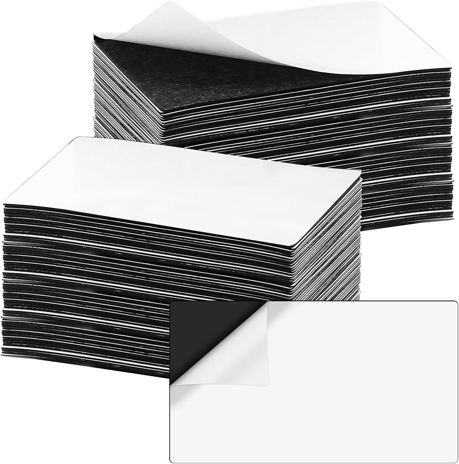 300 Pack Business Card Magnet Peel and Stick Adhesive Customizable Magnetic Business Cards for Fridge and Metal Items 2X3.5 inch