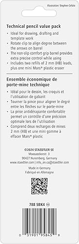 Miniatura 2 de Staedtler Mars 780SBK juego de lapicero técnico, Azul Paquete de 1