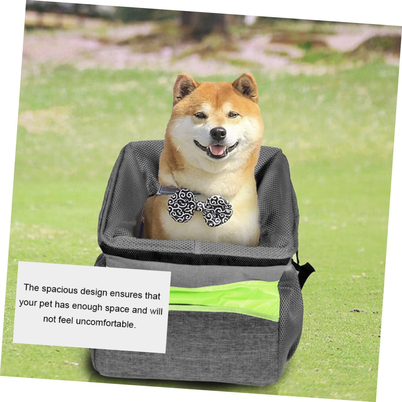 1Pc Collapsible Pet Bike Basket Detachable Oxford Cloth Dog Carrier for Comfortable to Fits Bikes Stylish Design