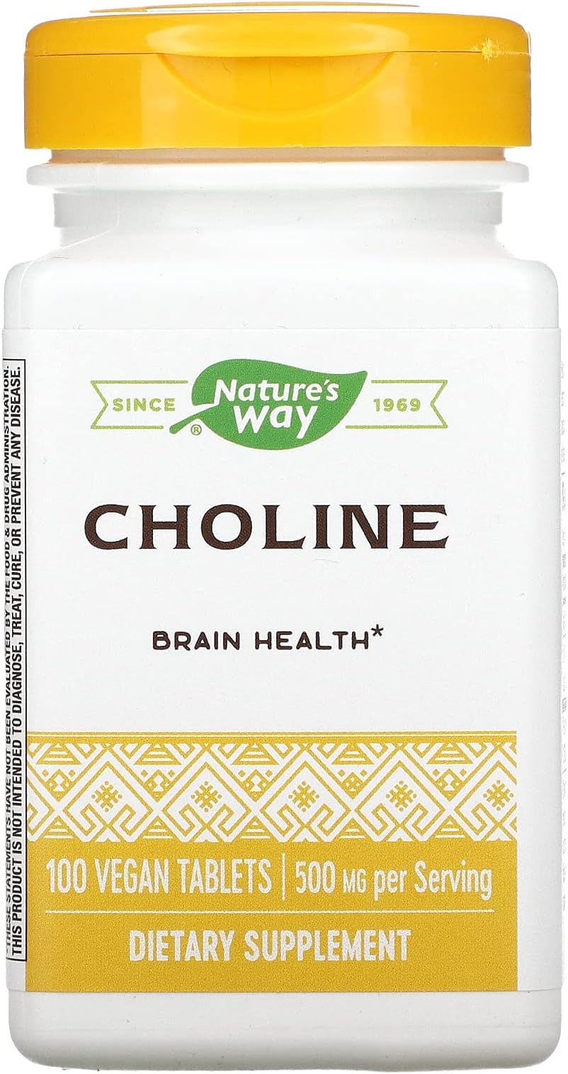NATURES WAY Choline 500mg 100 Tablets