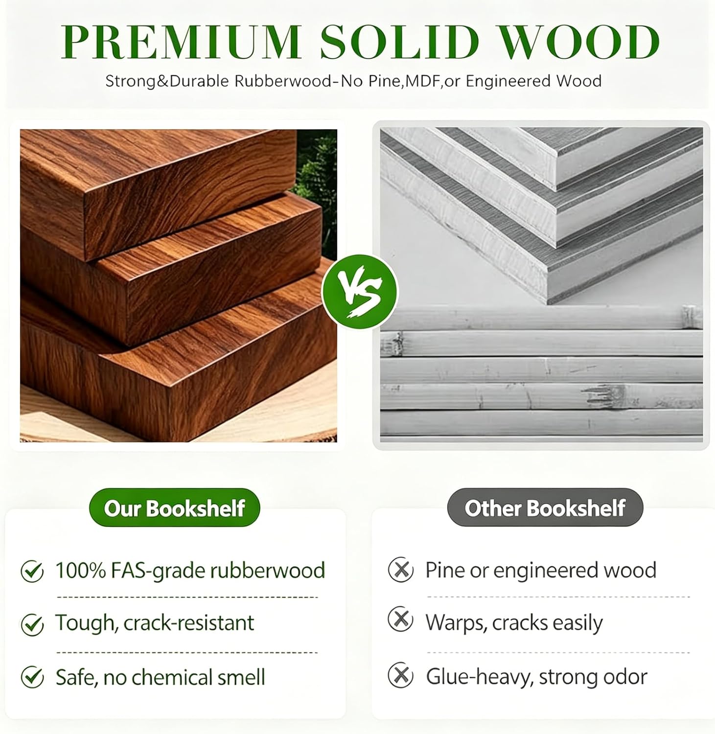 6 Tier Rotating Solid Wood Bookshelf, Corner Small Bookshelf Lazy Susan Organizer,Circular Rotating Spinning Bookshelf on Wheels, Revolving 360° Bookshelf for Small Spaces for Bedroom thumbnail