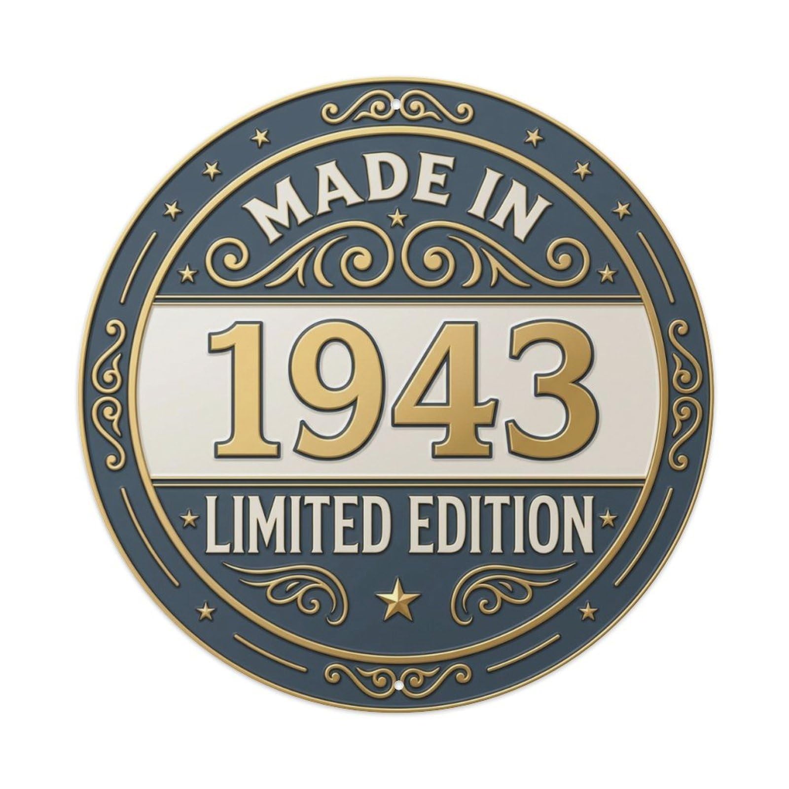 Okahys 8X8inch(20X20cm) Made In 1943 Limited Edition Metal Tin Sign