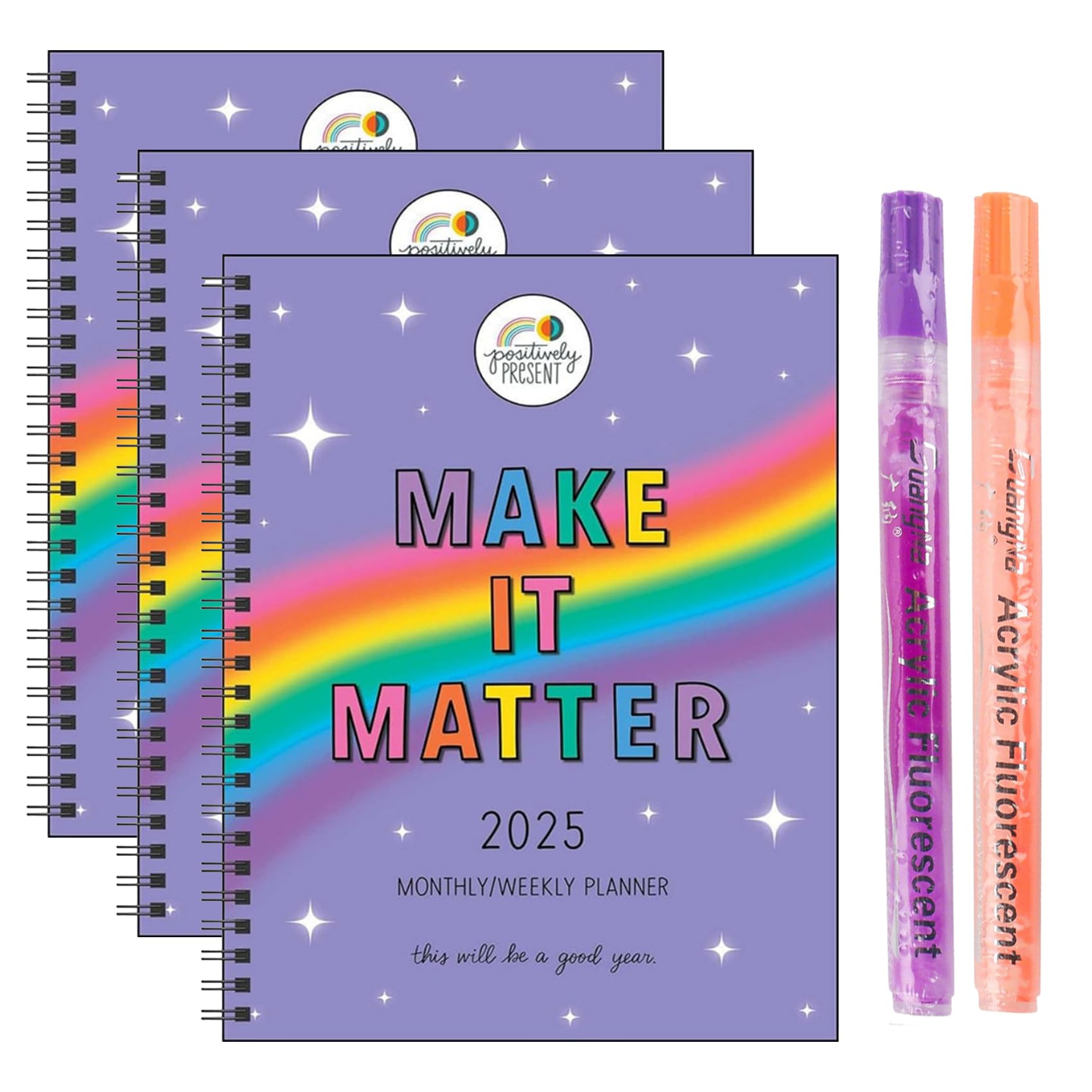 Calendario 2025 Make It Matter – Agenda semanal y mensual sin fecha para establecer objetivos, gestión del tiempo, productividad – Diario premium para profesionales, estudiantes y empresarios (3