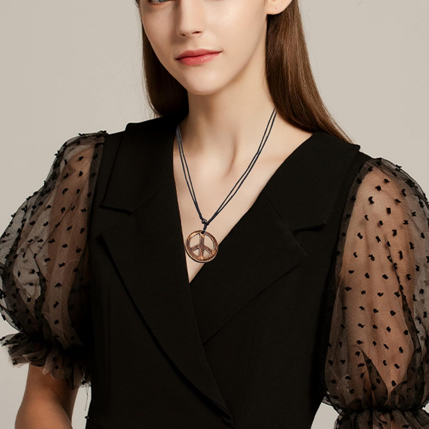 Adjustable Love Peace Symbol Sign Pendant Necklace Jamaica Ubuy