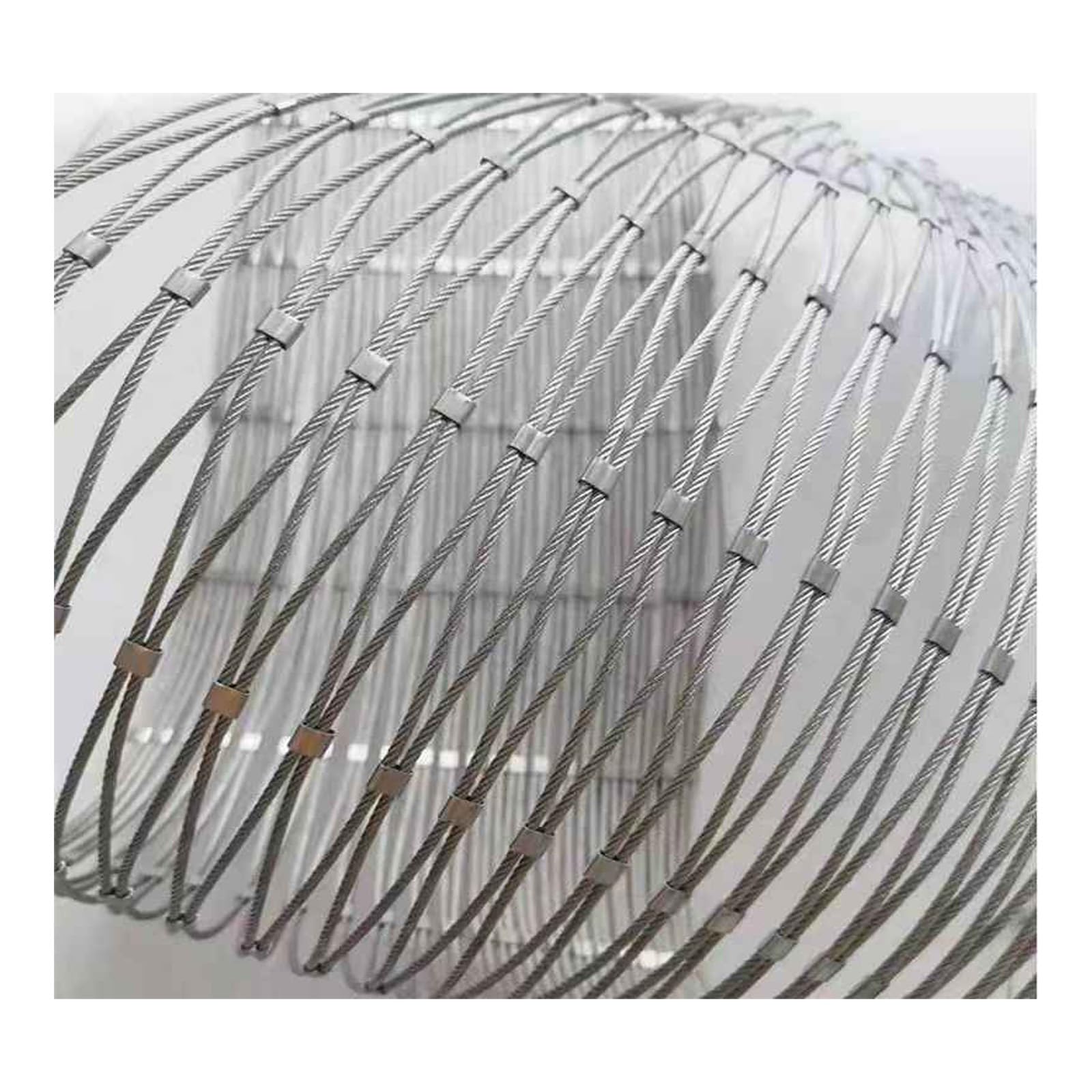 SDGBCXD stainless steel rope mesh, Can Be Used for Various Fences, Gardens, Balconies, Industrial Protection, Construction Projects(8 * 0.7m/26.2 * 2.2ft)