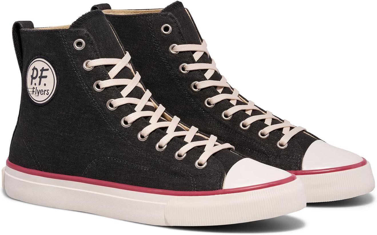 PF Flyers High Top Sneakers for Men and Women, Original Canvas Hi-Top Athletic Shoe, Unisex