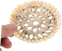 Vista 6 de Garneck Antideslizante 4 piezas Mesa de comedor Natural Shell Ronda Coaster Ocean Theme Coaster