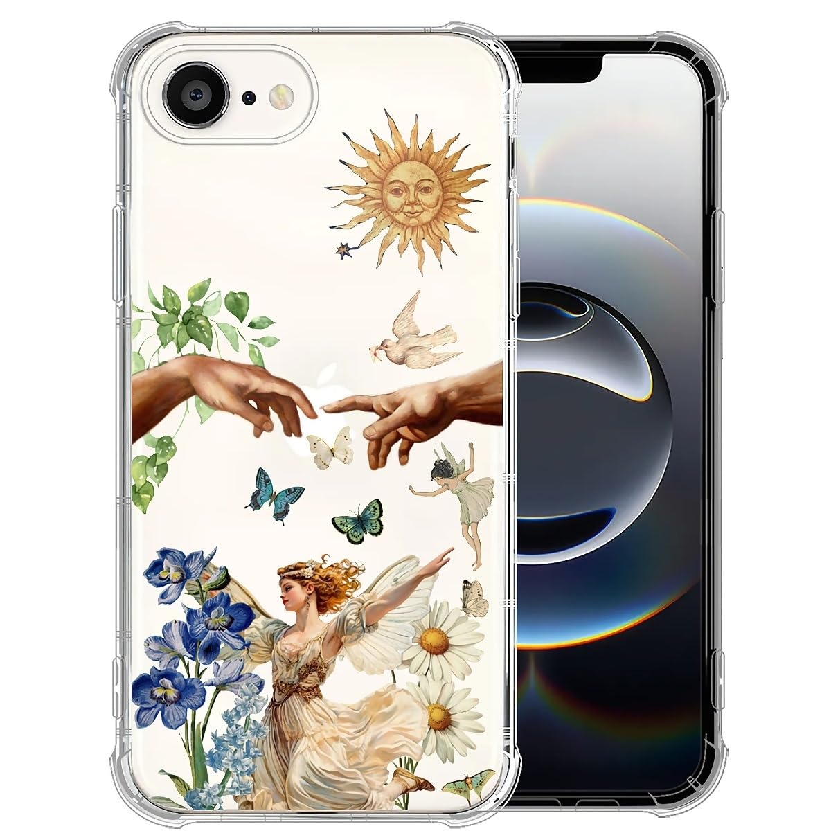 Flivro Case for iPhone 16e,Crystal Clear Shockproof Cover with 4-Corner Airbag Technology, Military-Grade Protection Compatible with iPhone 16e Case -