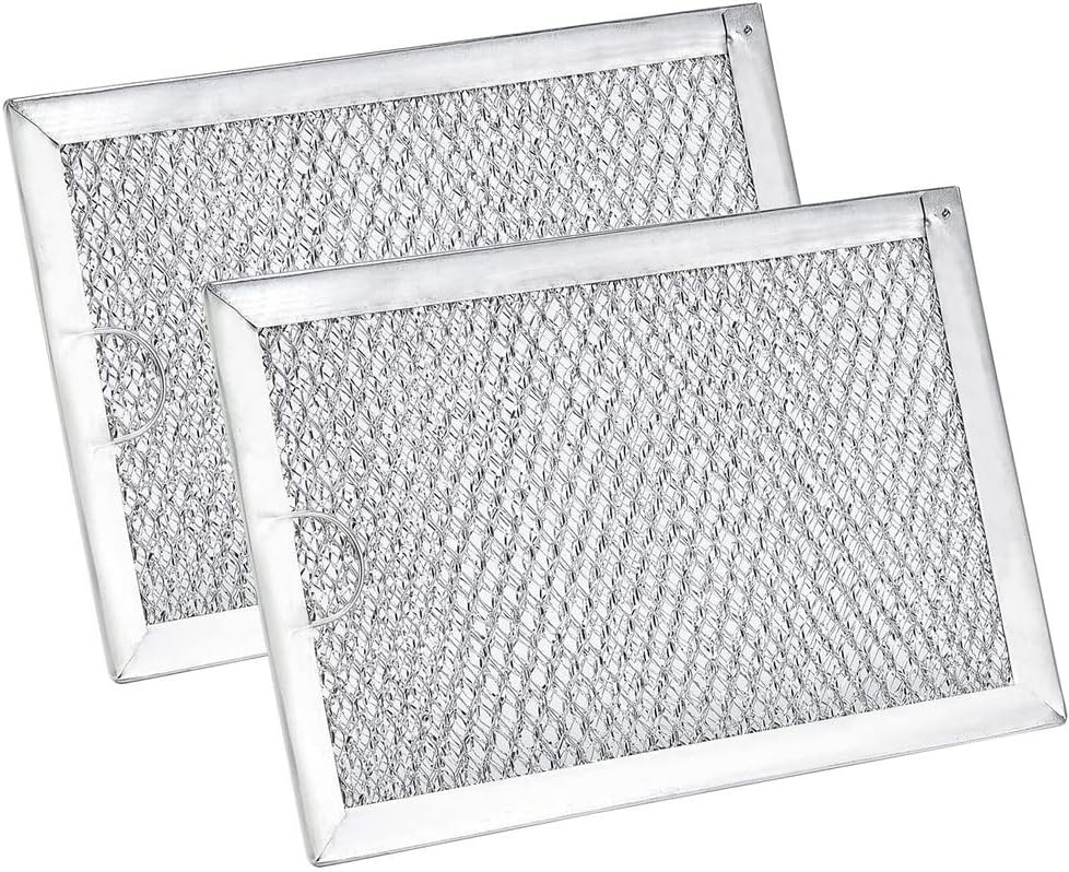 MAYITOP WB06X10309 Microwave Grease Filter - 2 Pack For GE Microwave-Aftermarket Replacement WB06X10359 ( Size 7.6'' X 5.1'')