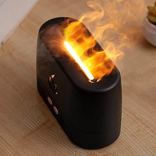 Miniatura 6 de Difusor de llama, protección contra fallos de energía, difusor de aroma de llama, fuente de alimentación USB, función de aromaterapia, humidificador