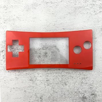Housing Faceplate Front Case Cover for Game Boy Micro GBM Red