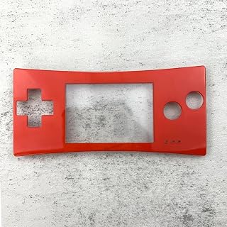 ゲームボーイマイクロGBM用ハウジングフェイスプレートフロントケースカバー (レッド)