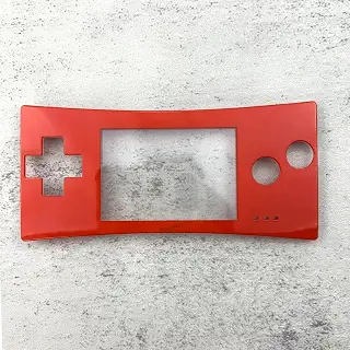 ゲームボーイマイクロGBM用ハウジングフェイスプレートフロントケースカバー (レッド)
