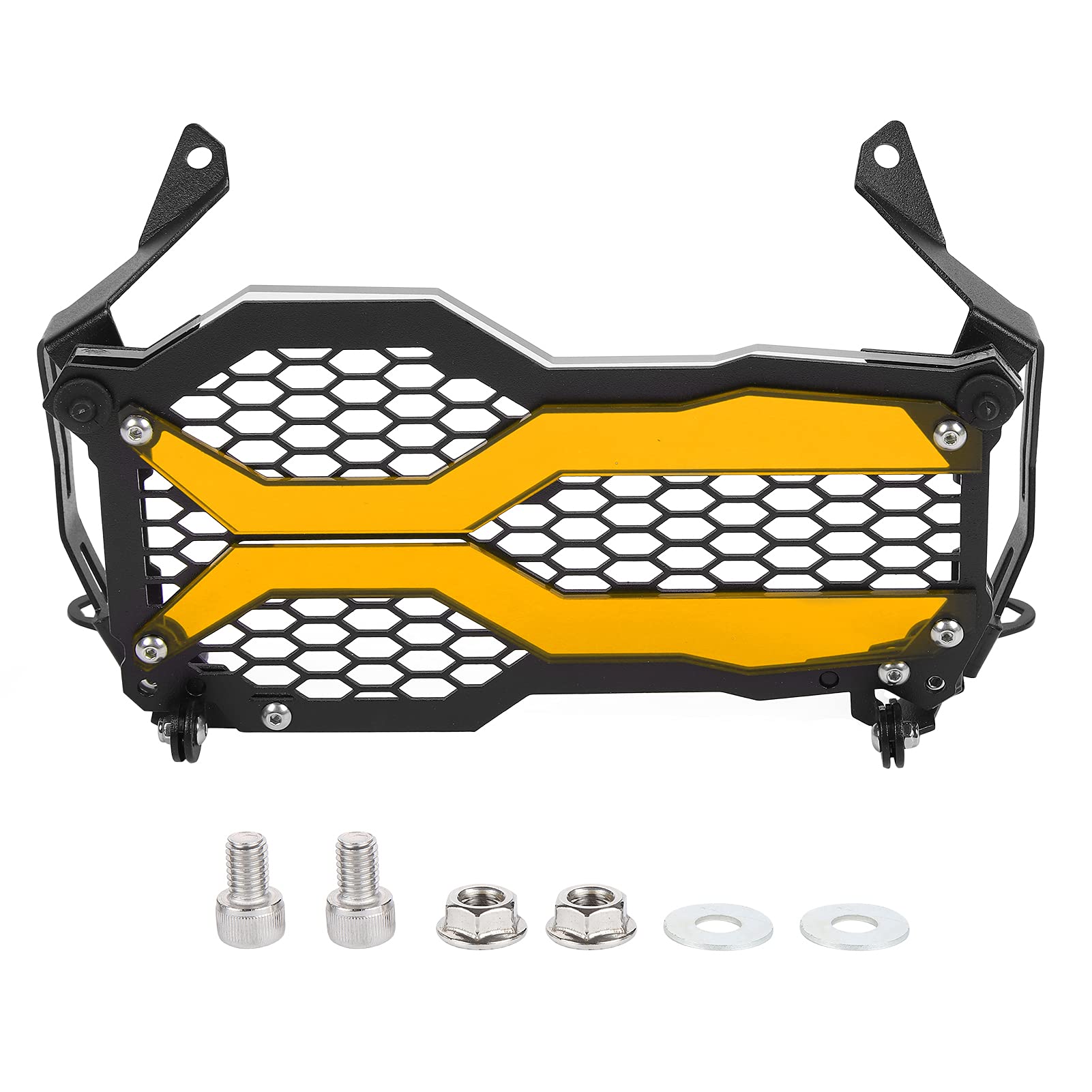 Protector de Luz Delantera, Protector de Rejilla de Faro, Reemplazo Duradero para R1250GS ADV 2021 para Motocicleta(naranja)