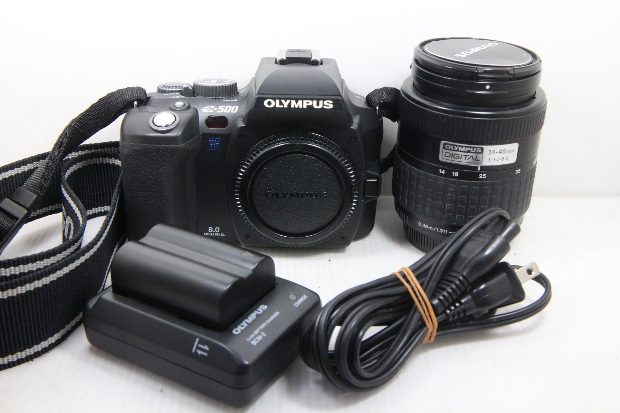 Amazon | OLYMPUS デジタル一眼レフカメラ E-500 ブラック レンズ